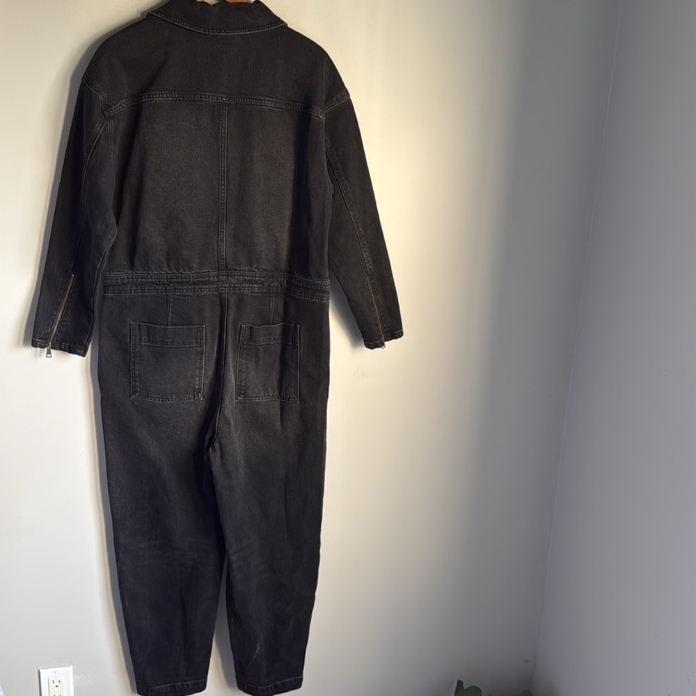 TED BAKER Aleya zip-through denim jumpsuit size Large/3 - Picture 3 of 13